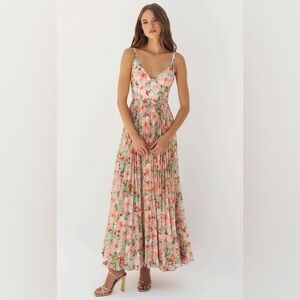 NWT Hutch Kylan Dress in Multi Azalea Garden Shantung Size 2